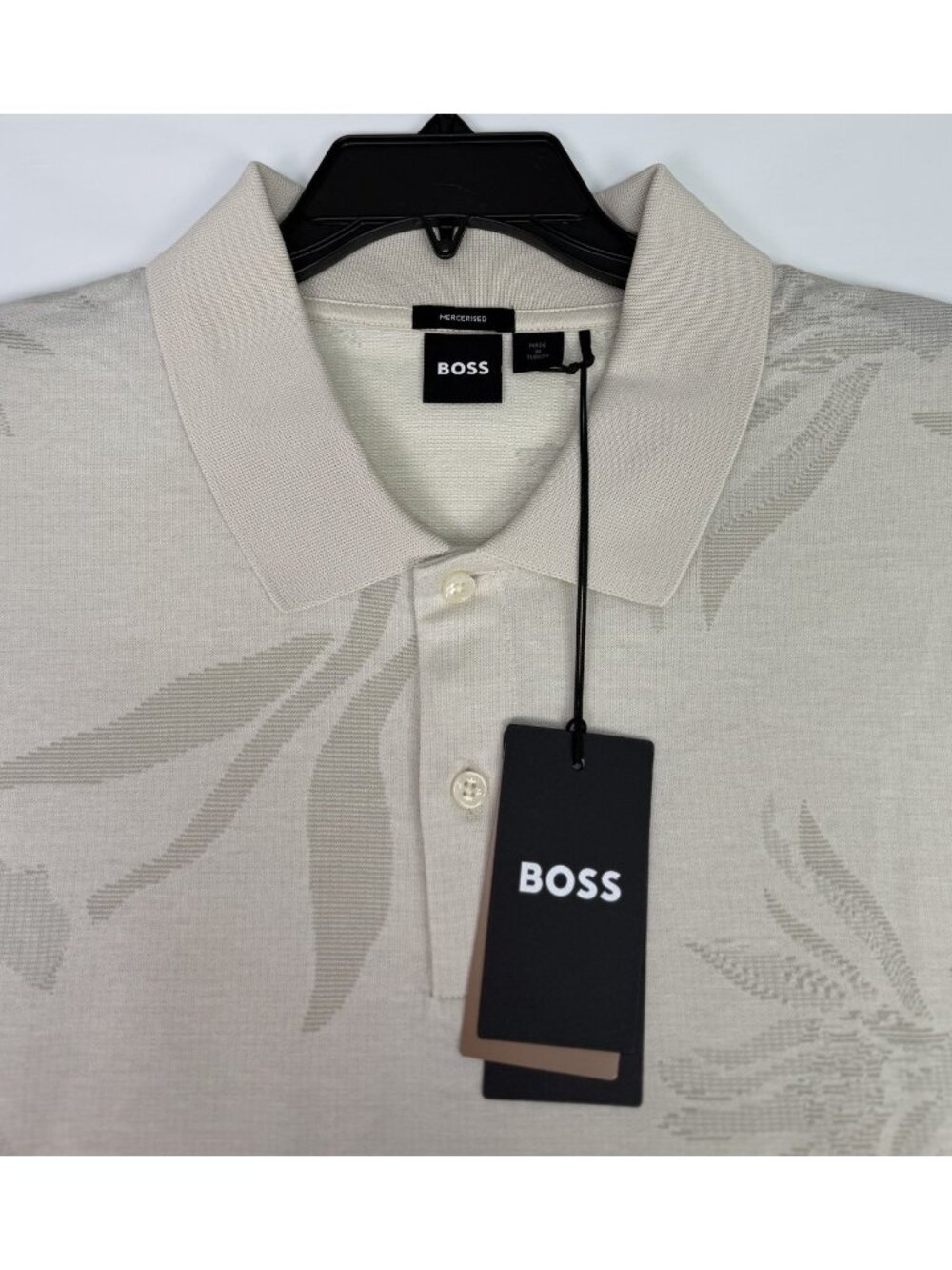 Boss Men’s Size 3XL Parris Floral Jacquard Polo NWT $198